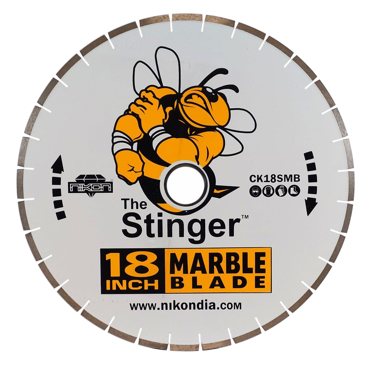 STINGER™ Marble Bridge Saw Blades, 14″–18″ Diamond Saw Blade for Marble & Soft Stone, Professional Stone Cutting Tool, Pressure Tested.