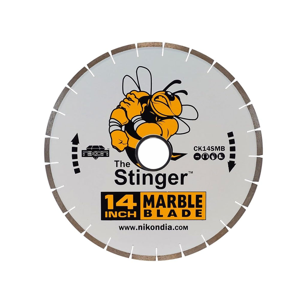 STINGER™ Marble Bridge Saw Blades, 14″–18″ Diamond Saw Blade for Marble & Soft Stone, Professional Stone Cutting Tool, Pressure Tested.