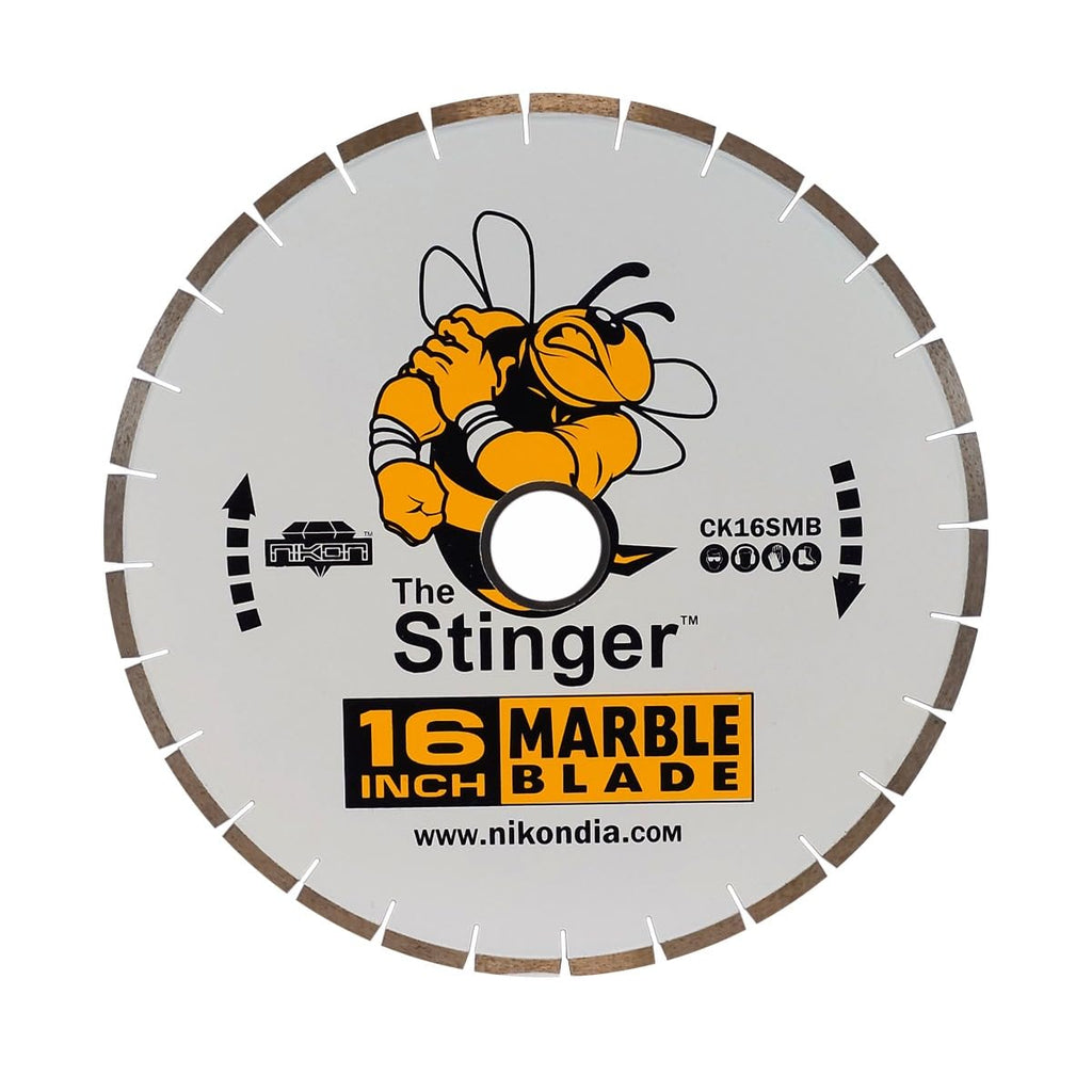 STINGER™ Marble Bridge Saw Blades, 14″–18″ Diamond Saw Blade for Marble & Soft Stone, Professional Stone Cutting Tool, Pressure Tested.