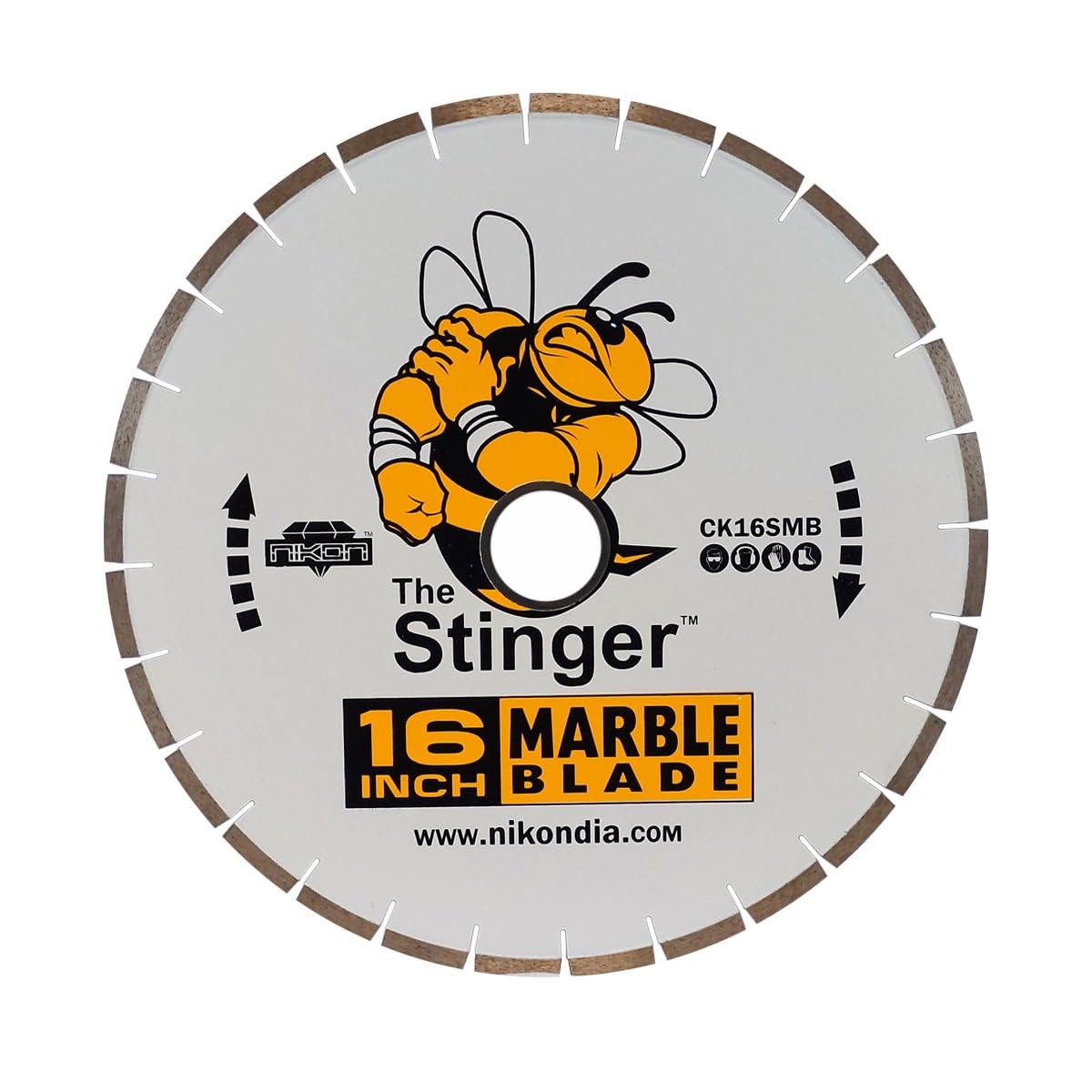 STINGER™ Marble Bridge Saw Blades, 14″–18″ Diamond Saw Blade for Marble & Soft Stone, Professional Stone Cutting Tool, Pressure Tested.