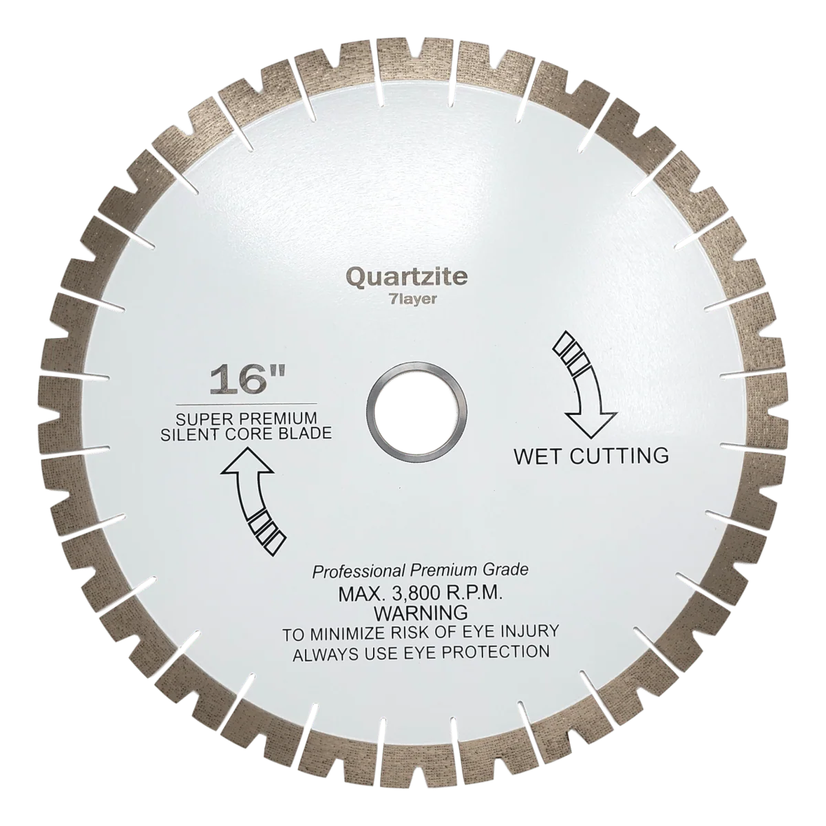 Patterned Diamond Blade for Quartzite (14" - 18")