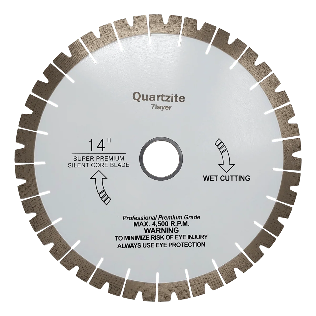 Patterned Diamond Blade for Quartzite (14" - 18")